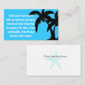 宛先ウェディング鍵の挿入 エンクロージャーカード (正面/裏面)