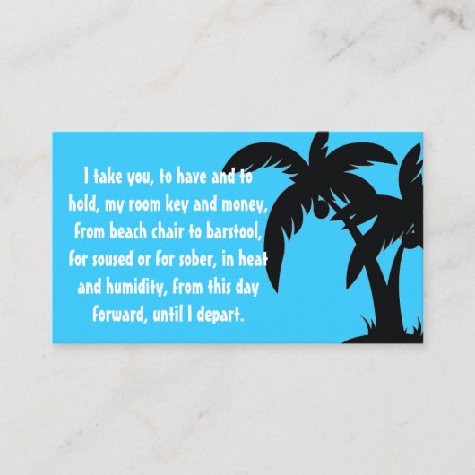 宛先ウェディング鍵の挿入 エンクロージャーカード (正面)