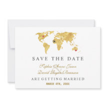 宛先エレガント金ゴールドワールドマ結婚ップ