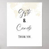宛先ギフトとカードのブライダルシャワー記号 ポスター (正面)