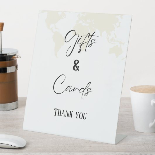 宛先ギフトとカードのブライダルシャワー記号 台座サイン (インサイチュ)