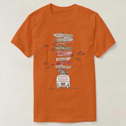 宛先サインボード Tシャツ (デザイン正面)