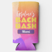 宛先バチェロレッテバッシュ明るい水色 スリム缶クーラー (正面)