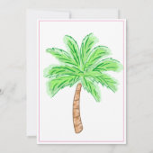 宛先バースデーパーティーウィークエンドビキニファッション 招待状 (裏面)