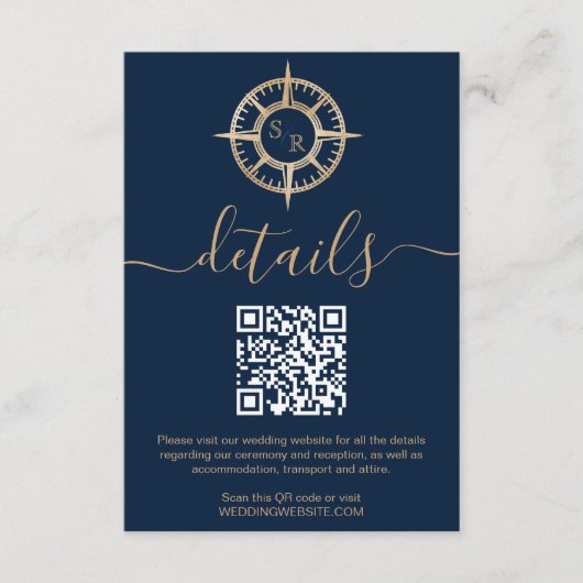 宛先パスポートコンパスQRコード詳細 エンクロージャーカード (正面)