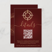 宛先パスポートコンパスQRコード詳細 エンクロージャーカード (正面/裏面)