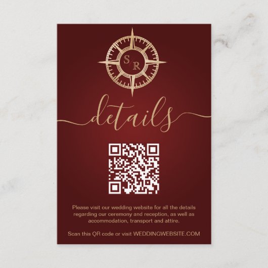 宛先パスポートコンパスQRコード詳細 エンクロージャーカード (正面)