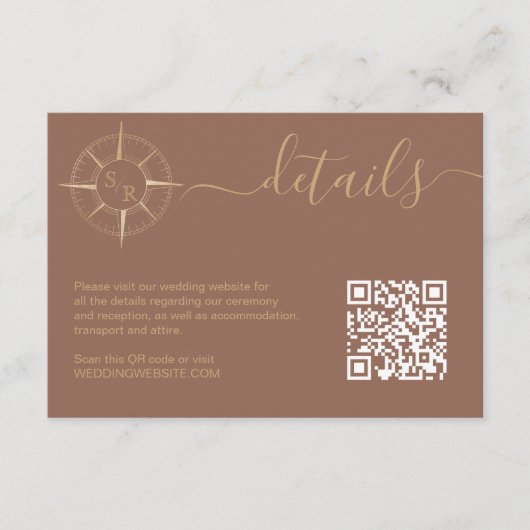 宛先パスポートコンパスQRコード詳細 エンクロージャーカード (正面)