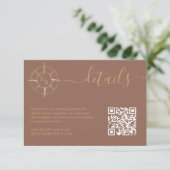 宛先パスポートコンパスQRコード詳細 エンクロージャーカード (スタンド正面)