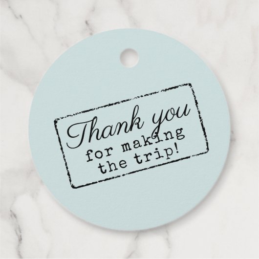 宛先パスポートスタンプ旅行テーマ フェイバータグ (裏面)