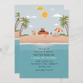宛先ビーチ招待状 招待状 (正面/裏面)