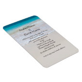 宛先ビーチ結婚式カスタムマグネット招待状 マグネット (右側)