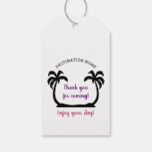 宛先ビーチ結婚式ゲストウェルカム ギフトタグ (裏面)