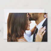 宛先ビーチ結婚式写真の保存日付 セーブザデート (裏面)