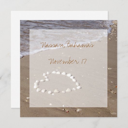 宛先ビーチ結婚式 (正面/裏面)