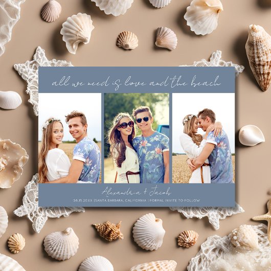 宛先ビーチ3 Photo Wedding日付を保存 セーブザデート