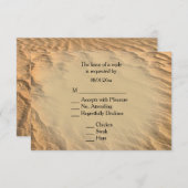 宛先ビーチRSVP(メニュー選択付き) 出欠カード (正面/裏面)