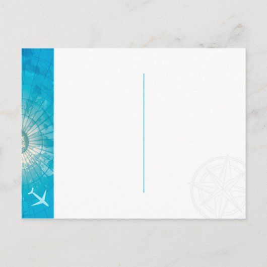 宛先モダン写真ウェディング日付の保存 案内ポストカード (裏面)