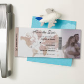 宛先ユニークマップ搭乗パス日付の保存 マグネット招待状