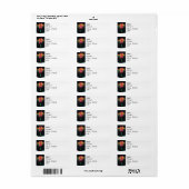 宛先ラベル - レインボーパロット チューリップ ラベル (フルシート)