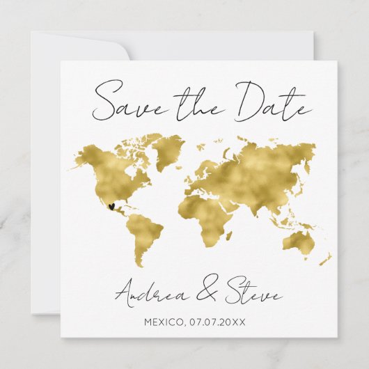 宛先ワールドマップ可動ハート日付の保存 セーブザデート (正面)