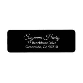 宛先住所 _ エレガントな手書きの宛先住所 ラベル