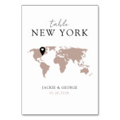 宛先名マップトラベルにピン留めする テーブルナンバー (正面)