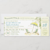 宛先搭乗券-結婚式招待状 招待状 (正面)