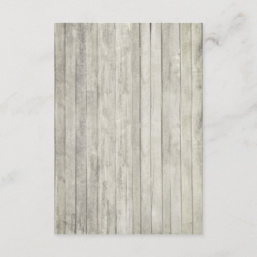 宛先素朴ビーチ結婚式ウィングウェル エンクロージャーカード (裏面)