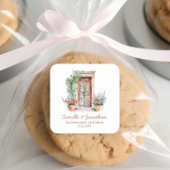 宛先素朴結婚式のお気に入りシール スクエアシール