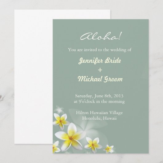 宛先結婚招待状 招待状 (正面/裏面)