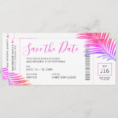 宛先誕生日搭乗券の日付の保存 (正面/裏面)