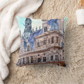 宛先 |ウォーターカラー素朴ホテルデヴィル クッション (ブランケット)