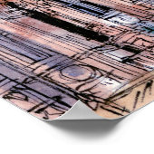 宛先 |ウォーターカラー素朴ホテルデヴィル ポスター (角)