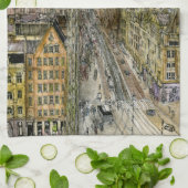 宛先 |ウオーターカラーヨーロッパスイングライド キッチンタオル (折り畳み)