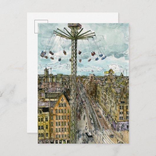 宛先 |ウオーターカラーヨーロッパスイングライド ポストカード (正面/裏面)