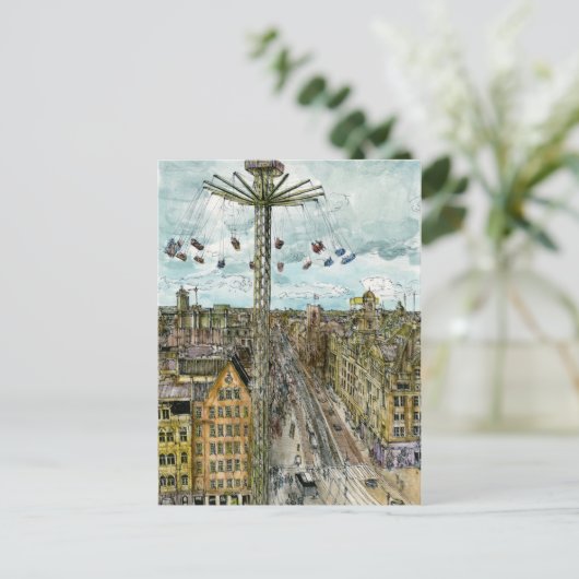 宛先 |ウオーターカラーヨーロッパスイングライド ポストカード (スタンド正面)