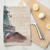 宛先 |エッフェル塔からの手紙 キッチンタオル (四つ折り)