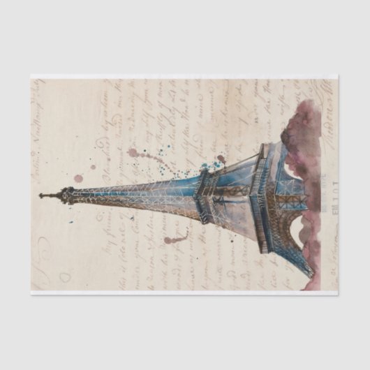 宛先 |エッフェル塔からの手紙 薄葉紙 (正面)