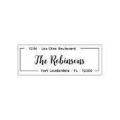 宛先 エレガント タイポグラフィー モダン シック セルフインキングスタンプ (デザイン)