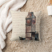 宛先 |ビッグベンからのヴィンテージ手紙 クッション (ブランケット)