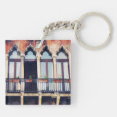 宛先 |ベニス素朴建物 キーホルダー (裏面)