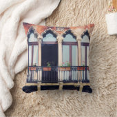 宛先 |ベニス素朴建物 クッション (ブランケット)