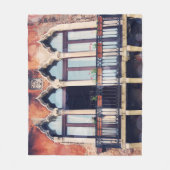 宛先 |ベニス素朴建物 フリースブランケット (正面)