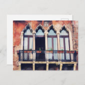 宛先 |ベニス素朴建物 ポストカード (正面/裏面)