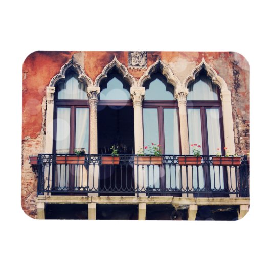 宛先 |ベニス素朴建物 マグネット (横)