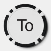 宛先 ポーカーチップ (裏面)