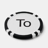 宛先 ポーカーチップ (シングル)