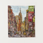 宛先 |リトルイタリアのニューヨーク・シティビュー タペストリー (正面)