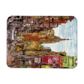 宛先 |リトルイタリアのニューヨーク・シティビュー マグネット (横)